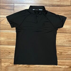 Swannies Golf Black Polo Shirt